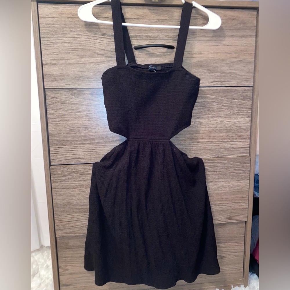 Black Flowy Mini Dress
